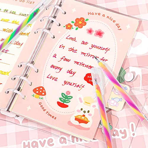 Zscm 6 Pack Mixing Of 3 Colors Magic Neon Gel Pens Kawaii Color Changing Ballpoint Pen Set For Adult Coloring Books, Doodling Scrapbooking Sketching Journaling, Artist Illustrating #TOP4