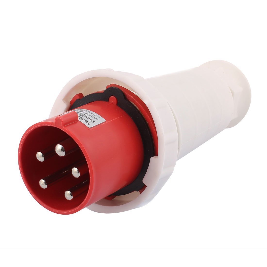 IP67 Waterproof 3P+N+E Mounted 5?Pin 220V-380V and 240V-415V Industrial Connector 63A -6h with Rubber Sealing Ring for Indoor Outdoor Places (63-5 Plug)-image-3