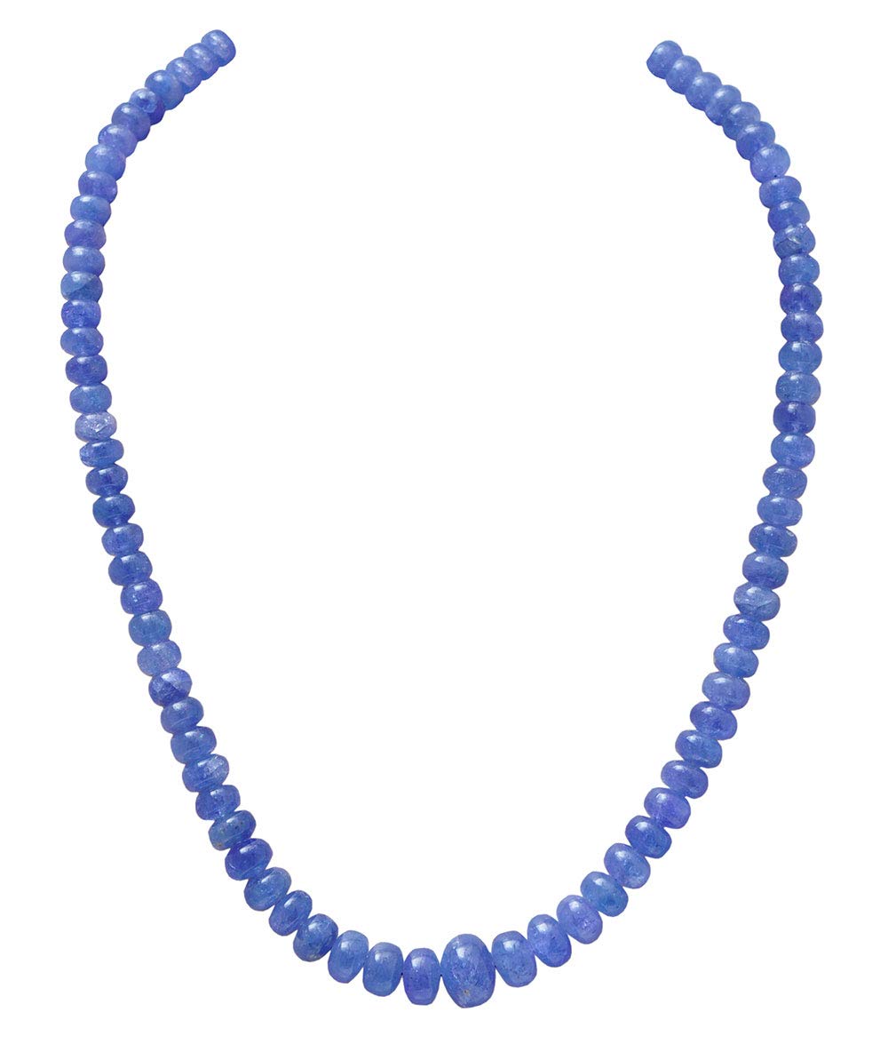 gehna Tanzanite Gemstone Round Cabochon Bead Strand-picture-54