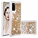 KRjcsfhy für Motorola Moto G30/G20 hülle Glitzer, Handyhülle Motorola Moto G30/G20, Flüssig Treibsand Glitter Gradient Quicksand Weich TPU Bumper Silikon Schutzhülle für Motorola Moto G30/G20 Gold