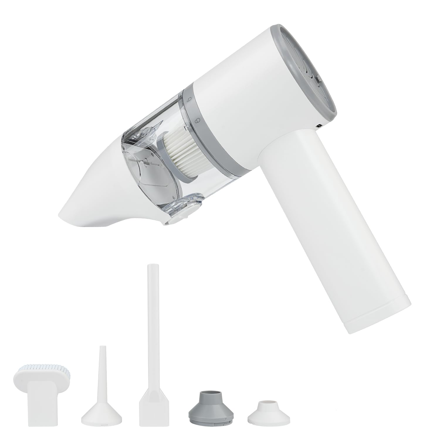 VIRSHX BATT Car Vacuum Handheld Cordless,16000PA Strong Suction 2 in 1 Vacuum Cleaner & Air Duster,120W Brushless Motor Multi-Nozzles Portable Vacuum for Office,Home,Car,Pet,Camping