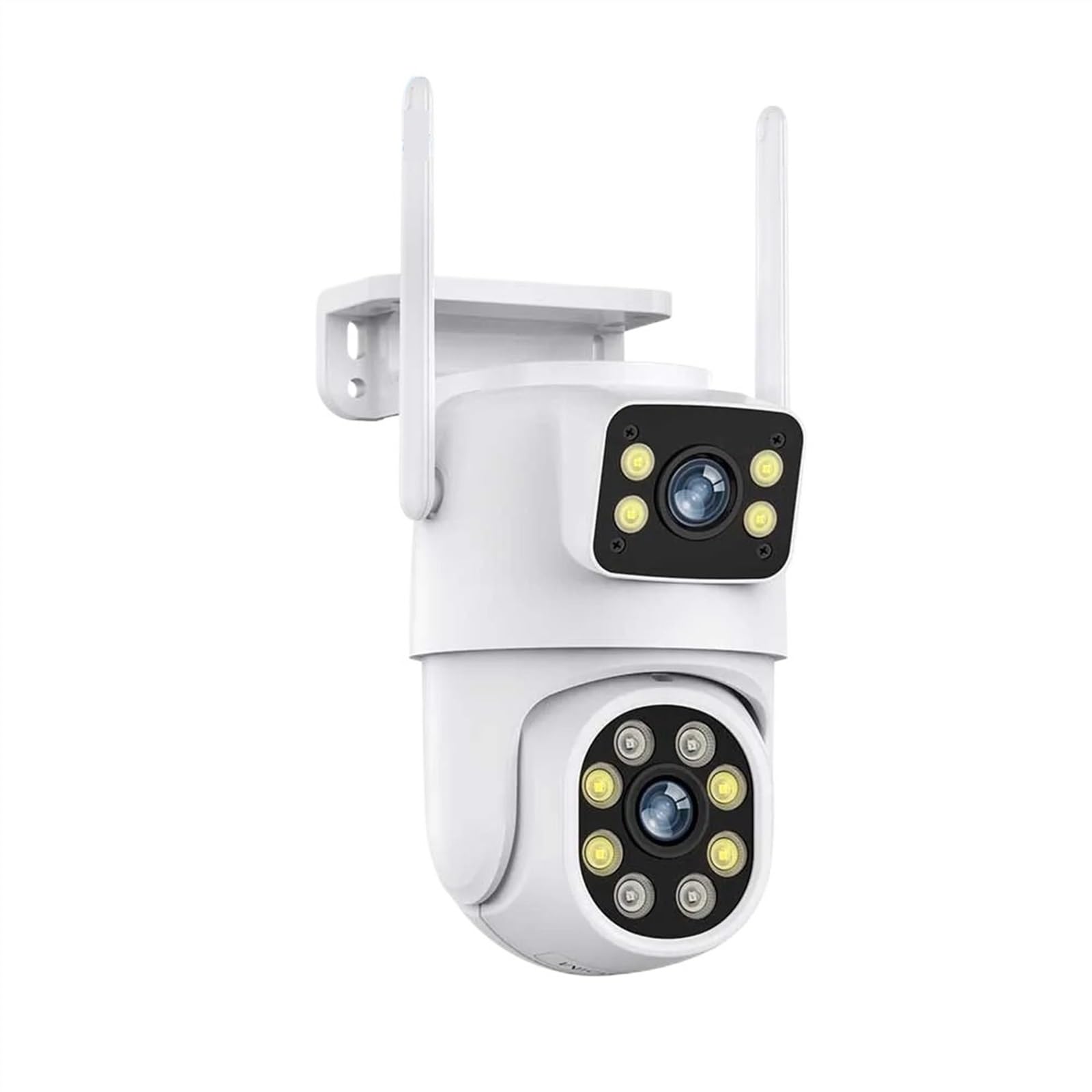 Caméra de sécurité, 8MP PTZ caméra extérieure Vision Nocturne Double écran détection Humaine 4MP Protection de sécurité CCTV Surveillance IP(8MP with 32G Card)
