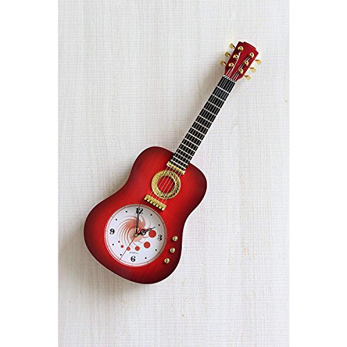 Image of Guitar Shaped Beautiful Wall Clock for Your Home Decor and Best Gift for Your Loved Ones(24 inch)(60 cm)