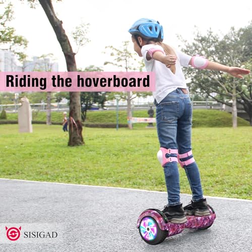 SISIGAD Hoverboards with Hoverkart, 6.5 Inch Overboard and Kart with Bluetooth-Music,LED-Flashing Wheel, Hoverboards Gift for Children - Image 6