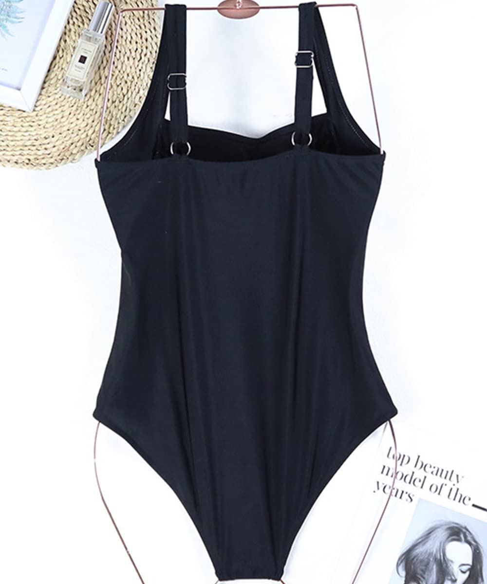 Bañador Reductor Mujer Barriga Trajes de Baño Una Pieza Bañadores de Reducir Barriga Cintura Alta Traje de baño de una Pieza para Mujer Sexy Traje de baño con Cuello en U Conjuntos de Bikinis