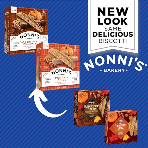 Nonni'S Dark Chocolate Pumpkin Biscotti Holiday Cookies Pumpkin Spice Variety Pack thumb #1