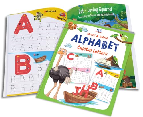 Image of Tracing Books for Kids | Pencil Control Activity Book for Kids [4 Books] | Premium Quality Writing Practice Books - Alphabet ABC (Capital & Small Letters), Numbers, Lines & Pattern | Ages: 2 - 5 Years