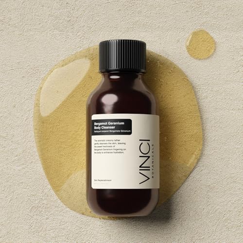 Image of Vinci Botanicals Bergamot Geranium Body Cleanser | Cleanses Gently Yet Thoroughly | Alternative to Regular Soap | Hydrates and Revitalises | Cruelty Free & Vegan | Paraben Free | 90 ml