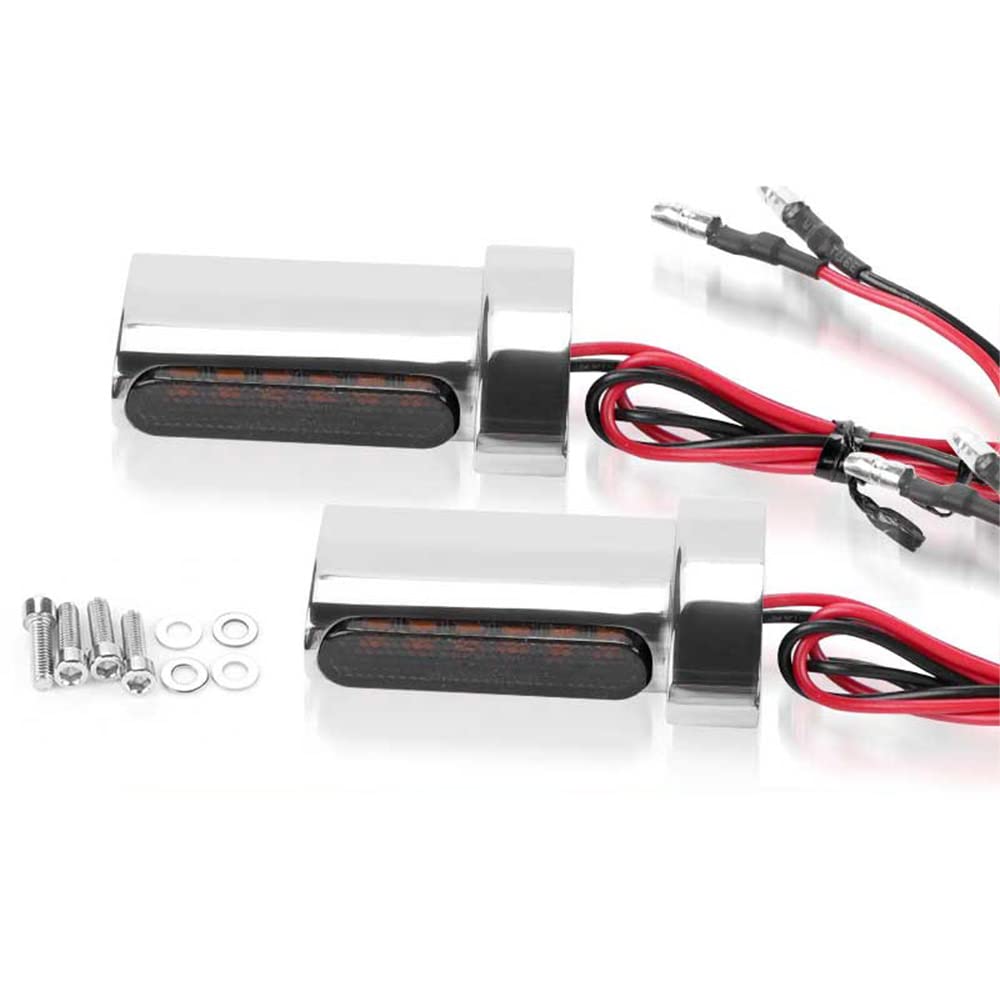 2pcs Led Motorcycle Tylne Wskaźniki Sygnału Skrętu Mruczące Światło Bursztynowe Lampa Lampa Klignotant Moto Dla Softild Sportster