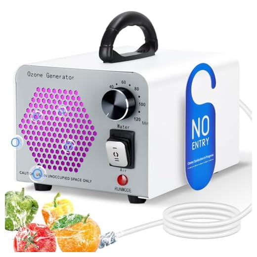 GMGXX Generador de ozono 60000 mg/h, dispositivo de ozono purificador de aire con modo agua y aire, generador de ozono O3 con temporizador de 120 minutos, limpiador de ozono para coche, apartamento,