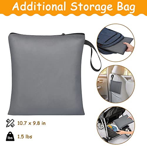 Car Seat Travel Bag Fits Chicco Keyfit 30, Uppababy Mesa, Nuna Pipa Lite, Padded Infant Gate Check Bag for Air Travel, Durable Carrier Bag with Side Pocket and Protective Feet, Extra Storage Bag - Thumbnail 3