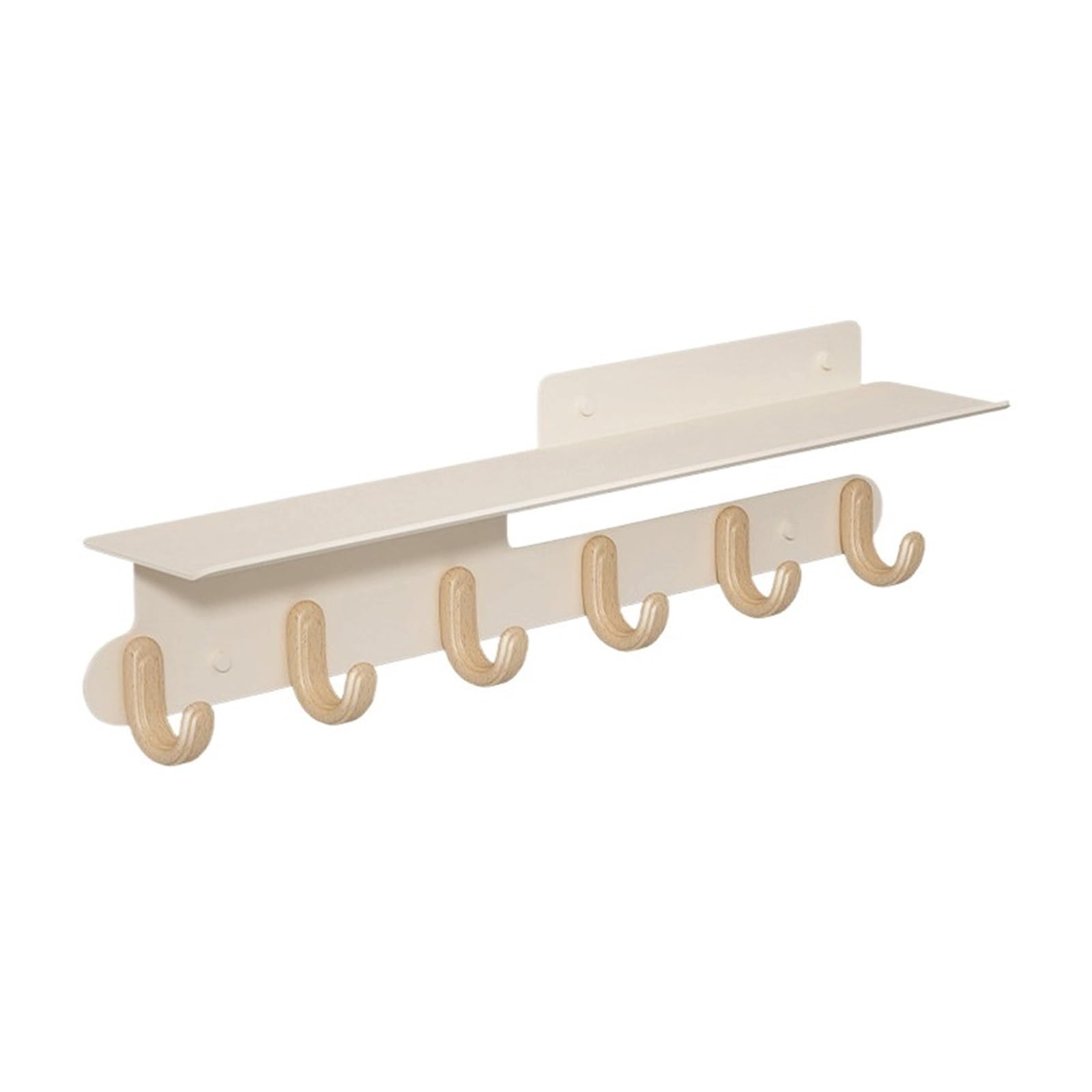 Zthyshoz One Color Coat Hooks Wall-Mounted Coat Rack, No Drilling Required; Creative Storage Hooks(Medium)