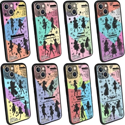 WRLIYI�i�E�I���A��j�Ή��o���h���I �X�}�z�P�[�X Iphone17Promax�K�p �Ή�Roselia TPU �A�C�t�H���P�[�X �g�уJ�o�[ �R�X�v������ 6/7/8/11/12/13/14/15/16/17/X/Xs/pro/proMax�p ���@��