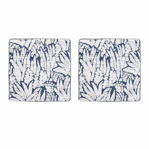 Housses de coussin de qualité supérieure style bohème chic blanc bleu finitions soignées - 7