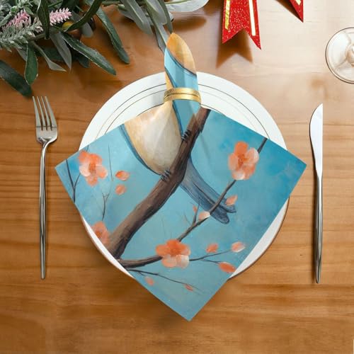 Servilletas de tela Bird multicolor pack x6 20x20 in miniatura 3