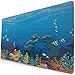 Produktbild Gaming Extended Mouse Pads mit Rutschfester Gummibasis Bunte Korallenrifffische Steinbogen unter dem Meer 30X80 cm