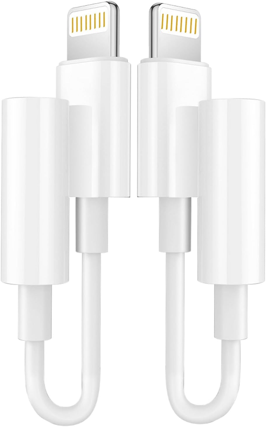 2PC Lightning auf 3,5 mm Klinkenstecker Kopfhöreradapter für iPhone Aux