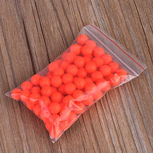 Fishing Lure Float Balls,100Pcs EPS Foam Buoyancy Ball Fishing Float Bobbers Drift Ball Strike Indicator Fishing Tackle Foam Indicator (4#(18mm))