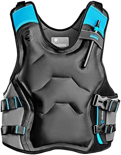 Seaview Palawan, Premium Snorkel Vest for Adults. Inflatable Life Vest, Snorkeling Vest. Great for Low Impact Water Sports. Balanced Flotation, Secure Lock, Comfort Fit.