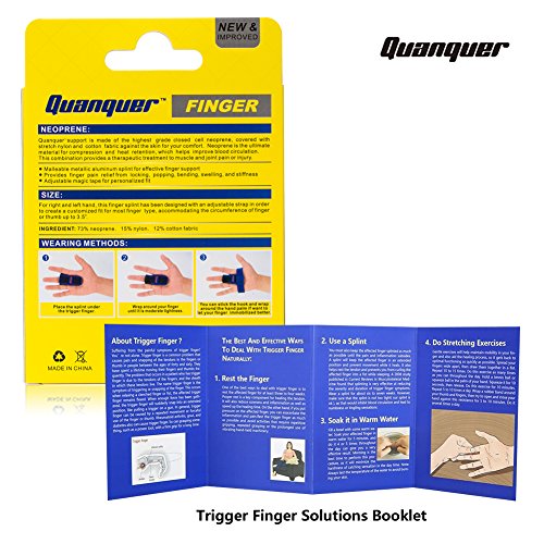Trigger Finger Splint for Alleviating Finger Locking, Popping, Bending