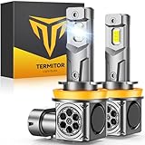 Termitor 2026 ???-??? H11/H9/H8 LED Bulbs, ??,????? ??? Super Brighter H11 LED, True 1:1 Mini Size, 6500k Cool White, Plug & Play,10 Years Longer Lifespan, Pack of 2