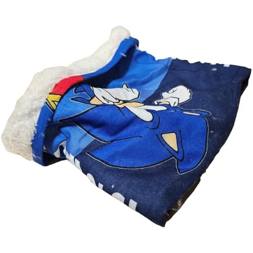 ILS I LOVE SHOPPING Tour de cou Écharpe Tubulaire Enfants Chaud Enfant Encolure Thermique Hiver Garçons Doux, Pour Sonic, taille unique bébé