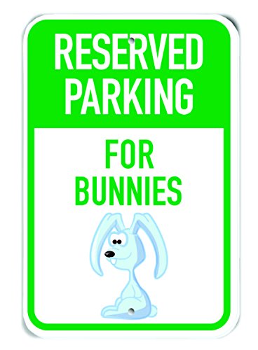 Panneau motif lapin en aluminium durable de qualité supérieure 30,5 x 45,7 cm