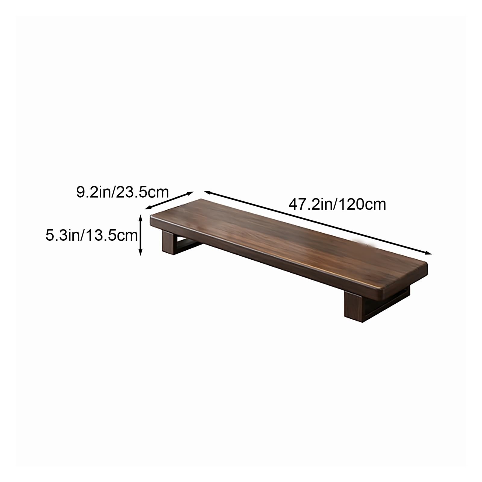 Minimalistyczna Podstawka Monitor, Organizer Biurkowy, Półka na Biurko, Łatwy Montaż I Wielofunkcyjne Zastosowanie; Idealna Laptopa, do Domu I Biura(47.2in/120cm)