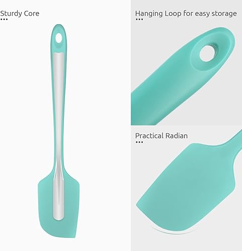 Miniatura 6 de U-Taste Espátula de silicona para hornear de 11.38 pulgadas raspador de tazón de cocina de goma flexible de grado alimenticio resistente al calor a