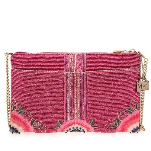 Mary Frances Social Butterfly Beaded Mini Crossbody Bag Floral Novelty Evening Clutch Purse, Multicolor2