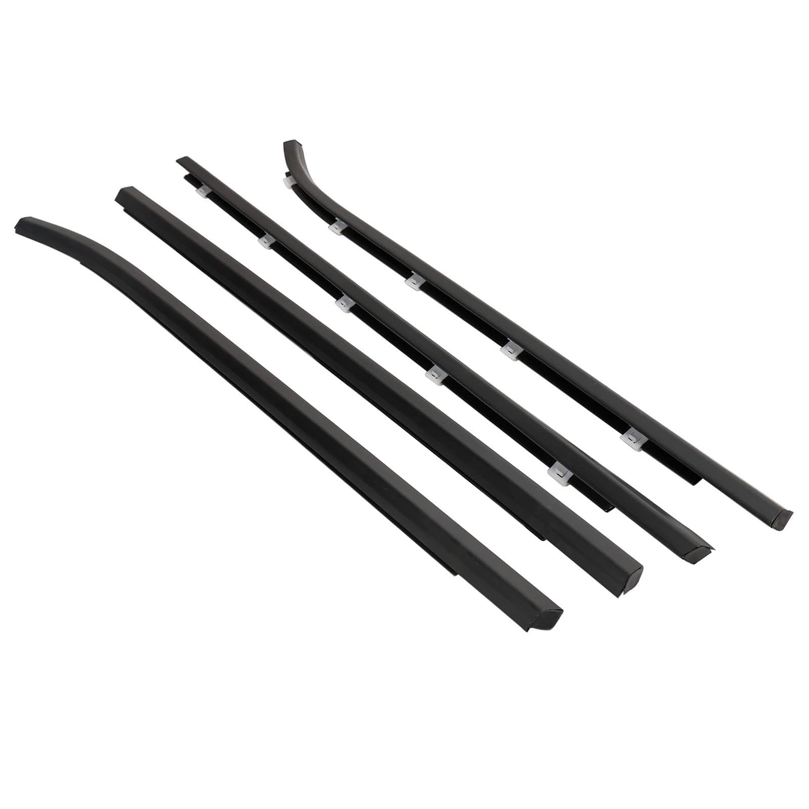 Glilar One Color Automotive Window Seals Compatible With Hyundai For I30 2008-2011 4Pcs Car Outside Door Weatherstrip Belt Accessories 822102L000 832102L000