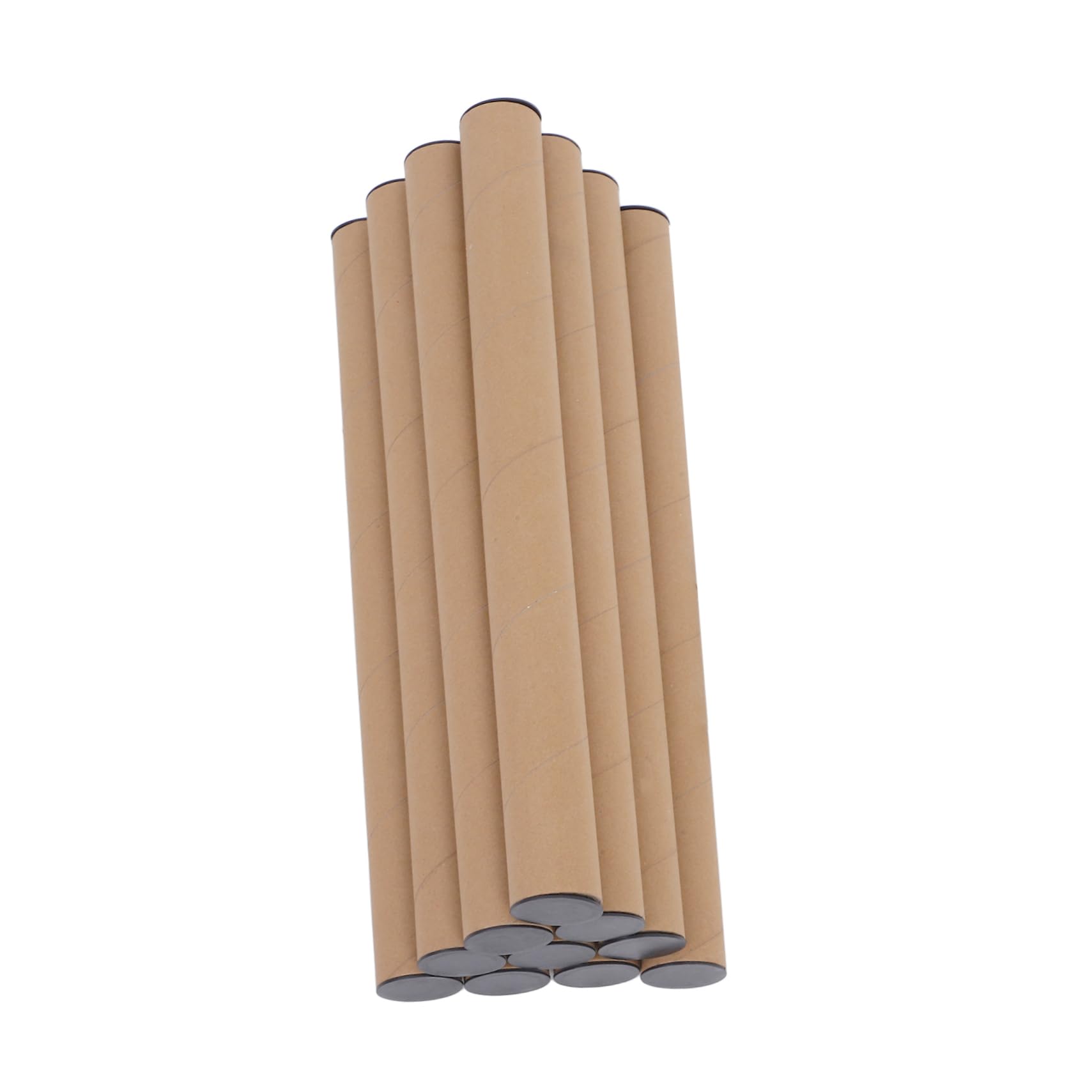 Gatuida 10 Pcs Tubes D'expédition Tube à Documents en Papier Kraft Économisant L'espace pour Stockage et Envoi D'œuvres D'art Rouleaux