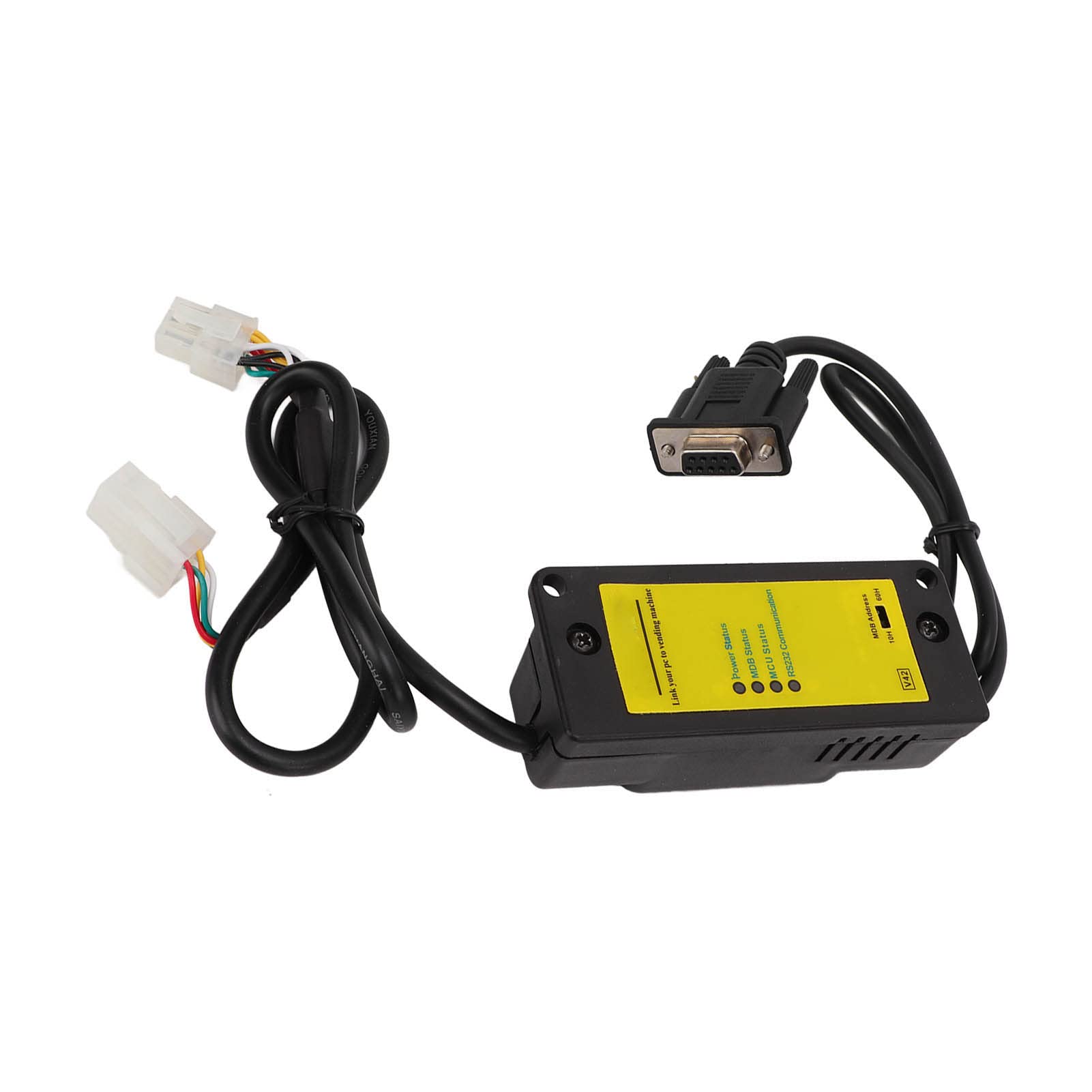 Chrees Interfaz de PC RS232 para caja adaptadora MDB, módulo de interfaz para máquinas expendedoras, buena practicidad, material ABS, fácil de usar para conectar máquinas expendedoras y PC