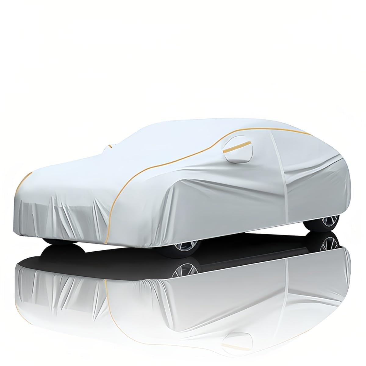 SWSMYZFF Car Cover, for Volkswagen T6 Transporter/Multivan/Caravelle Portable Car Cover Waterproof Car Cover Multi-functional Car Cover,Silver