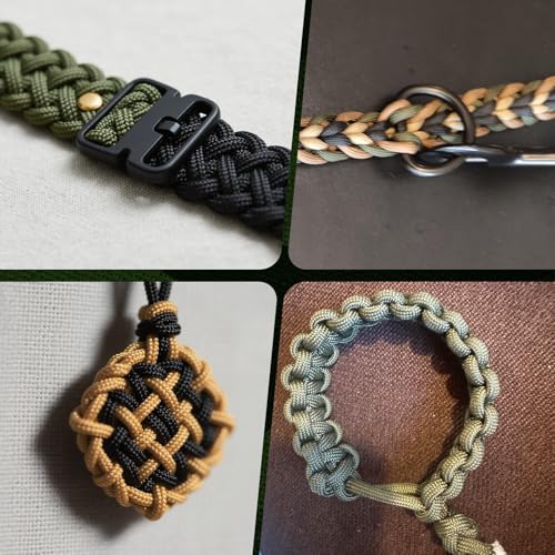 Cozary 10 Farben 19ft/6m Paracord 4mm, Paracord Set 7 Kern Strängen Nylonseil, Hält bis zu 250kg, Ideal für Outdoor Survival Camping Basteln Armband Hunde-Leine, Gesamtlänge 196ft