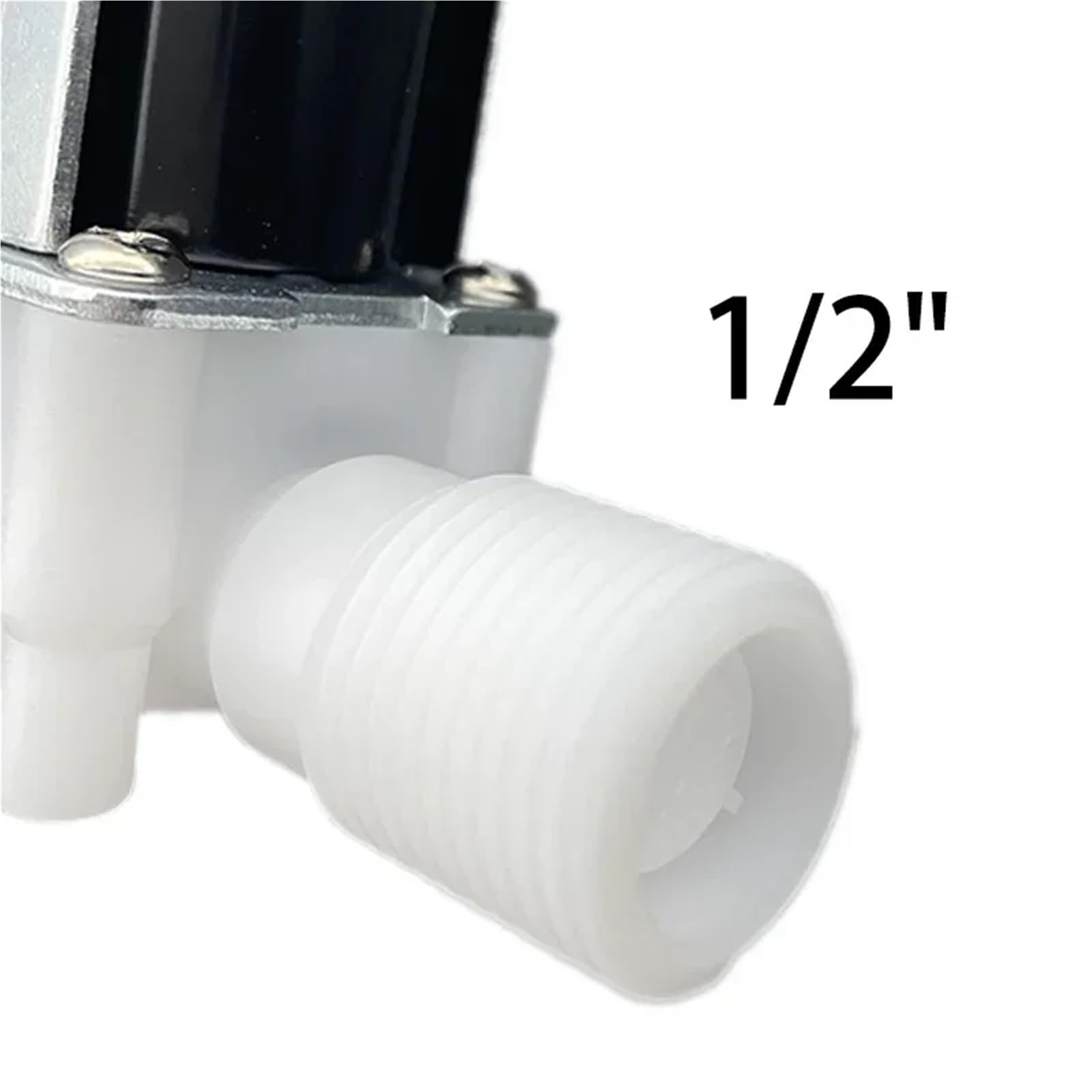 Válvula solenoide de rosca exterior de 1/2 de 3/4 pulgadas CA 220 V CC 12 V 24 V válvula de control de agua interruptor normalmente cerrado normalmente abierto 1 pieza (1/2 pulgadas, 24 V_NORMALLY
