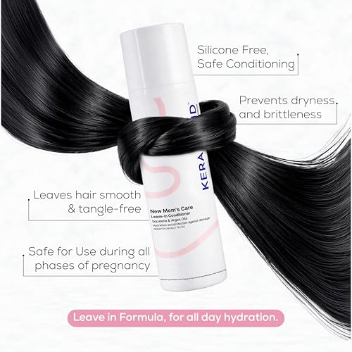 Image of KERA BOND New Moms Care Kit | Pregnancy and Postpartum Hair Care | Shampoo and Leave In Conditioner | Paraben Silicone Free Mild Formula | For Pregnant and Lactating Women | 100ml 50g