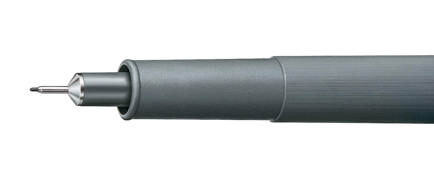 STAEDTLER Czarna wkładka pigmentowa, szerokość linii 0,1 mm, atrament pigmentowy, długa metalowa końcówka, długa żywotność, 10 cienkopisów w kartonowym etui, 308 01-9