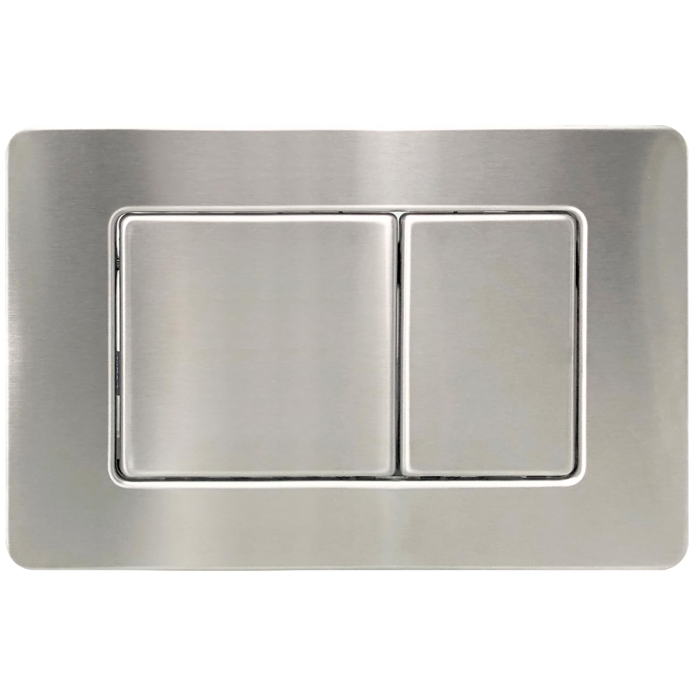 WC-Betätigungsplatte AquaUno TILE 24,5x16,2 cm Gebürstet