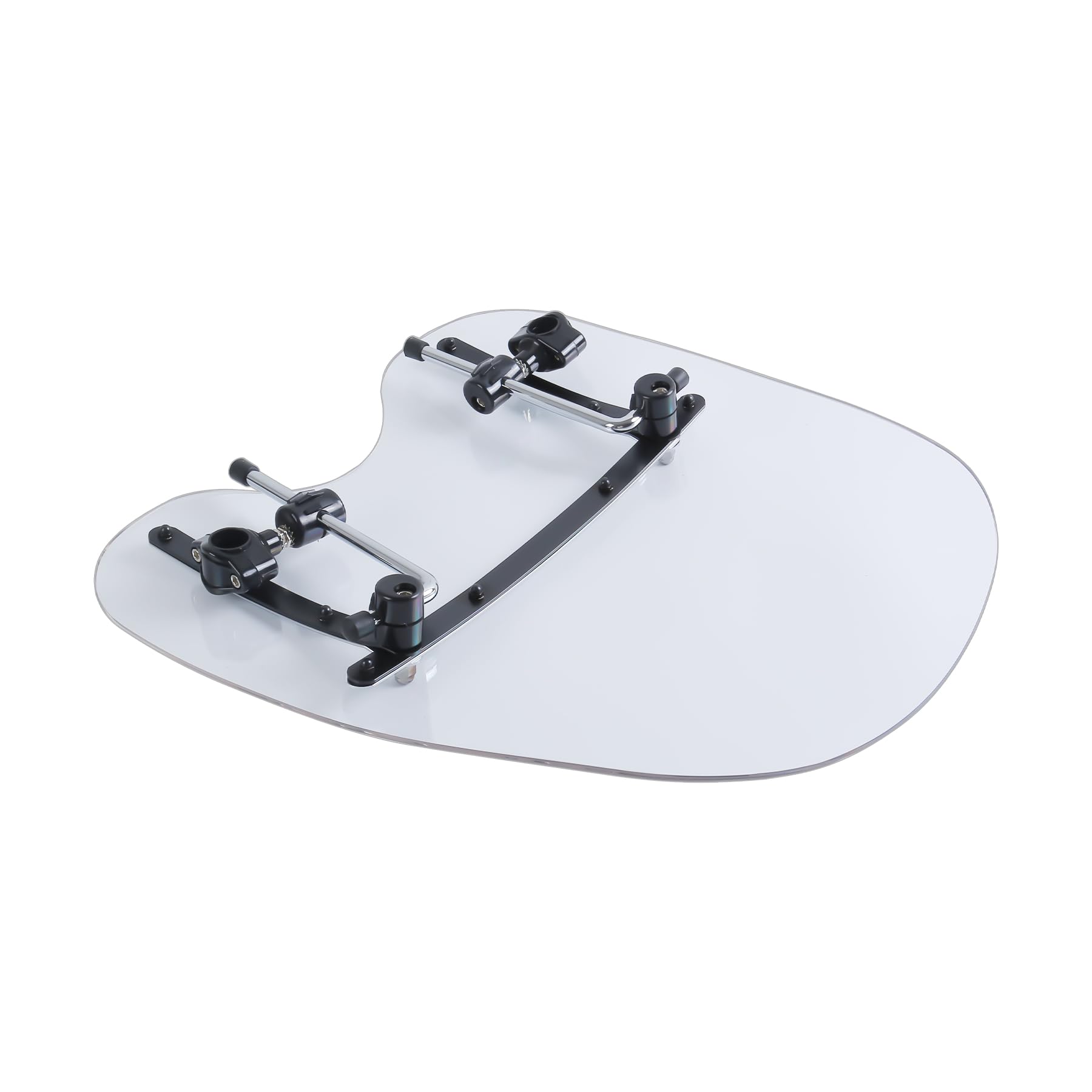 Deflectores de Parabrisas de Motocicleta Aptos para Harley Suzuki, Honda, Shadow, Yamaha, Kawasaki, Cruiser, Estándares (Blanco, 19 Inch)