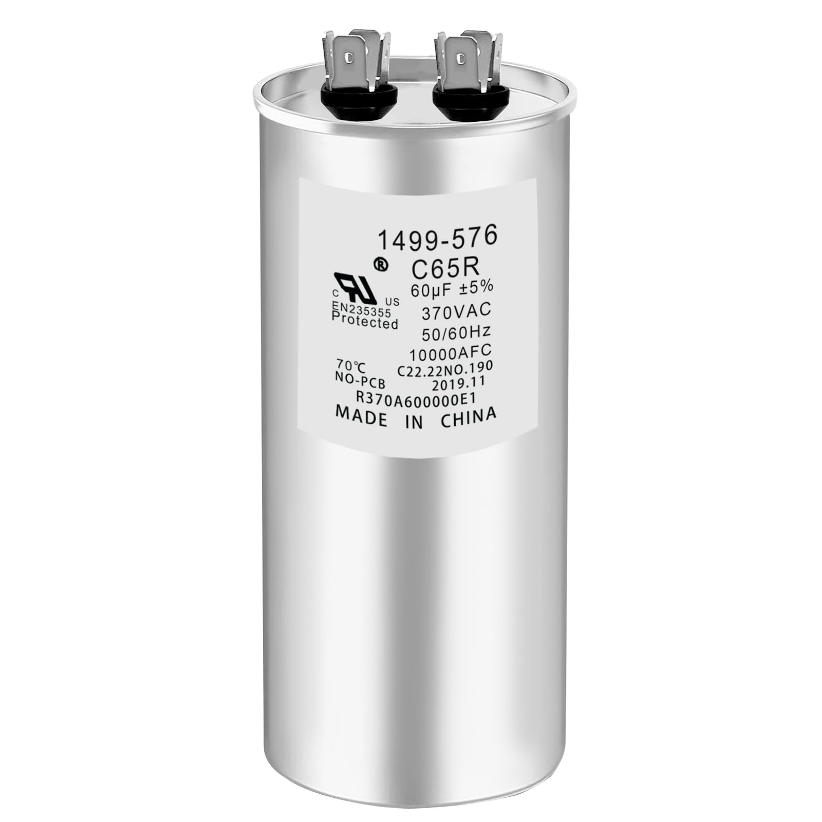 1499-5761 Capacitor 60UF 370VAC Helps Motor Start Stably Explosion