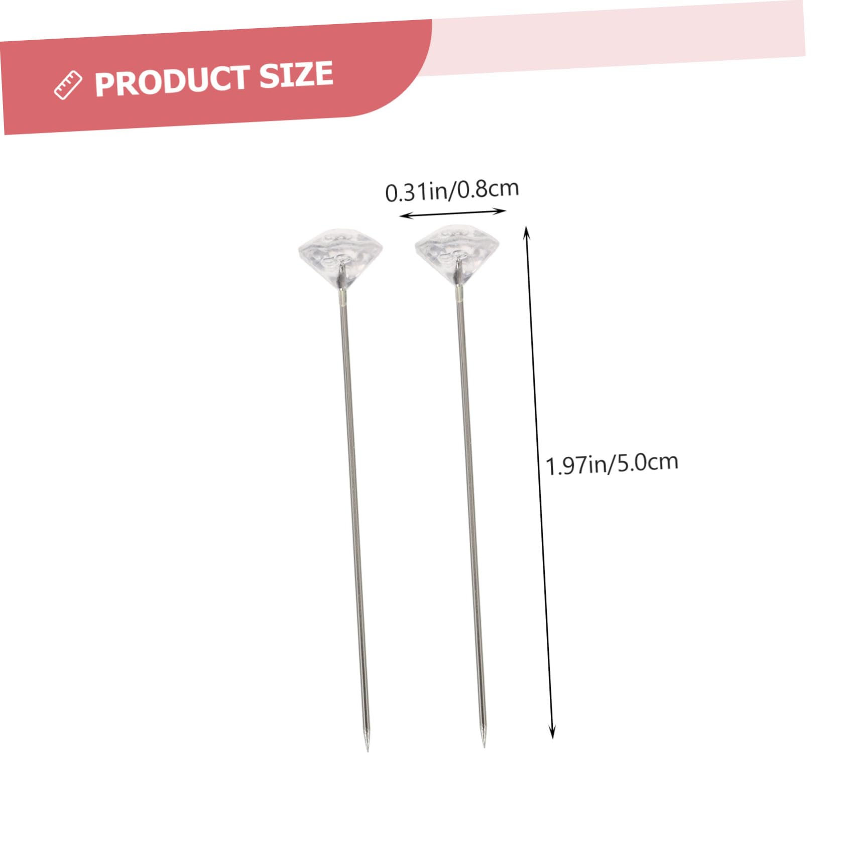 ibasenice 200pcs Floral Pins for Dressmaker Bouquet Making Diamond Pins for Flowers Corsage DIY Jewelry Light Weight