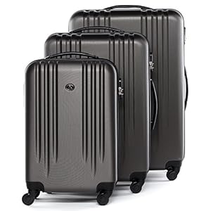 FERGÉ Set de 3 valises rigides à 4 roulettes Marseille | Lot de 3 – Trolley Voyage |Ensemble de Bagages