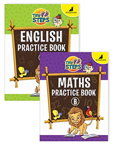 Image of Woodsnipe Alphabet and Number Practice for Home-schooling | Ages 3 to 5 Years | Capital and Small Letters, Number 1-50 with ample activity worksheets| Notebook Style | English-Maths Homeschooling Pack