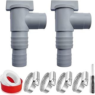 TUIBEIDAMAI Pool Shut-off Valve with 32 mm Hose Connection, Pool Connection Set 32 mm, Shut-off Valve Pool 32 mm, Pool Maintenance Accessories for Above Ground Pool and Pool Pump Maintenance