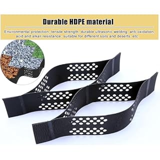 Petites grilles géodésiques durables de 1,9 m pour chemins de gravier et murs en pierre, grilles paysagères robustes pour jardin et extérieur