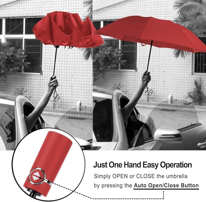 Image of Raintrend Compact Travel Umbrella Automatic Open Close Travel Umbrella with Wind Vent,Umbrella big size Lightweight, Windproof Folding for men Women Kids
