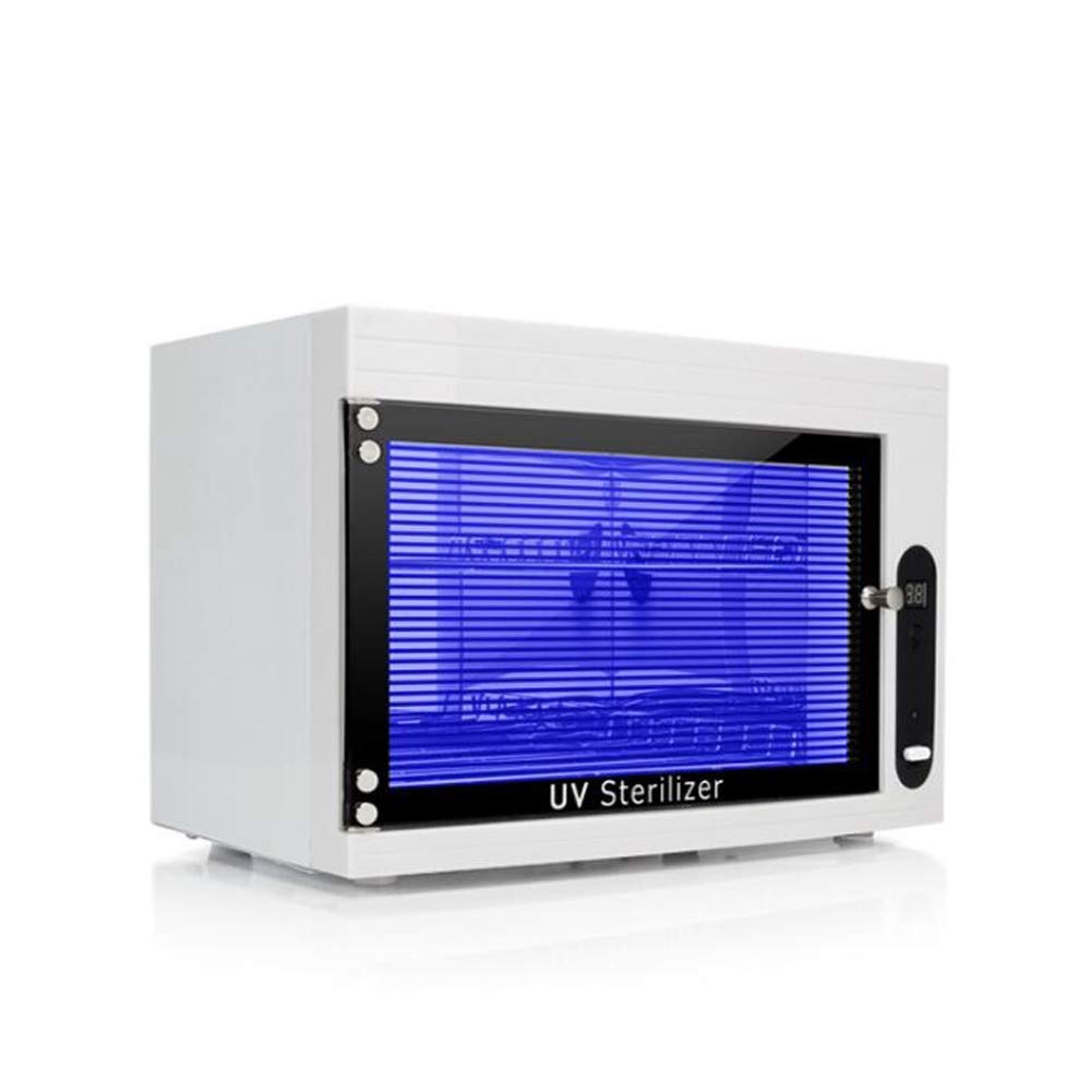 Calentador de Toallas Esterilizador Esterilizador Caja esterilizadora Capacidad Gabinete de Iones Desinfectante SPA Cuidado de la Piel Salón Equipo de Belleza o, Blanco