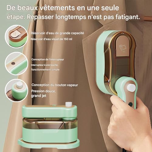 Défroisseur vapeur portable pliable pour voyages et maison - 3