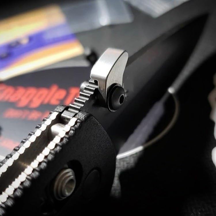 3-Piece Set Rapid Deployment Kwik Thumb Stud Screw Fits for Benchmade Osborne 940 575, Anodized Aluminum Quick Open Hook